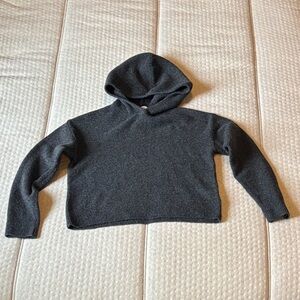 Zara Girls Charcoal Hooded Pullover